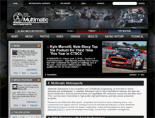 Tablet Screenshot of multimaticmotorsports.com